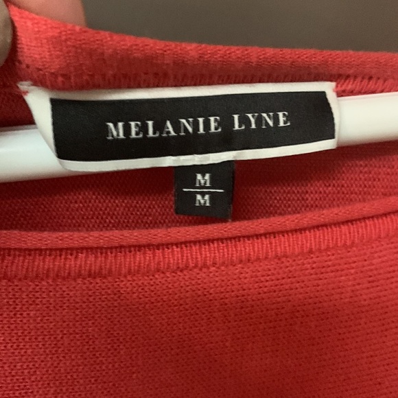 Melanie Lynne Red/Orange tunic size medium - Picture 2 of 3